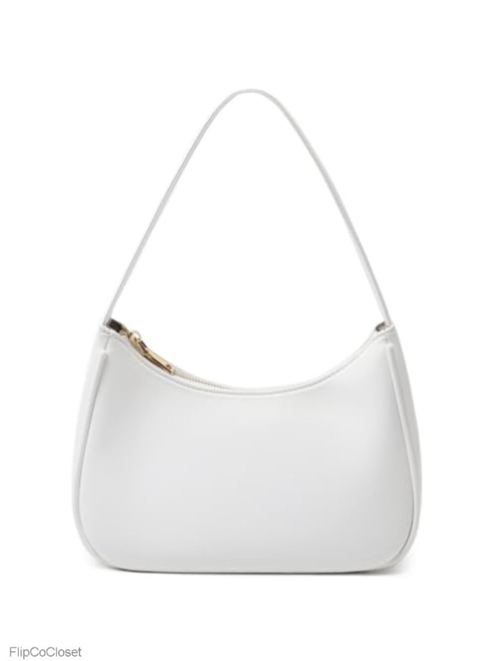 PU Leather Hobo Shoulder Bag Mini Clutch Purse Zip Travel